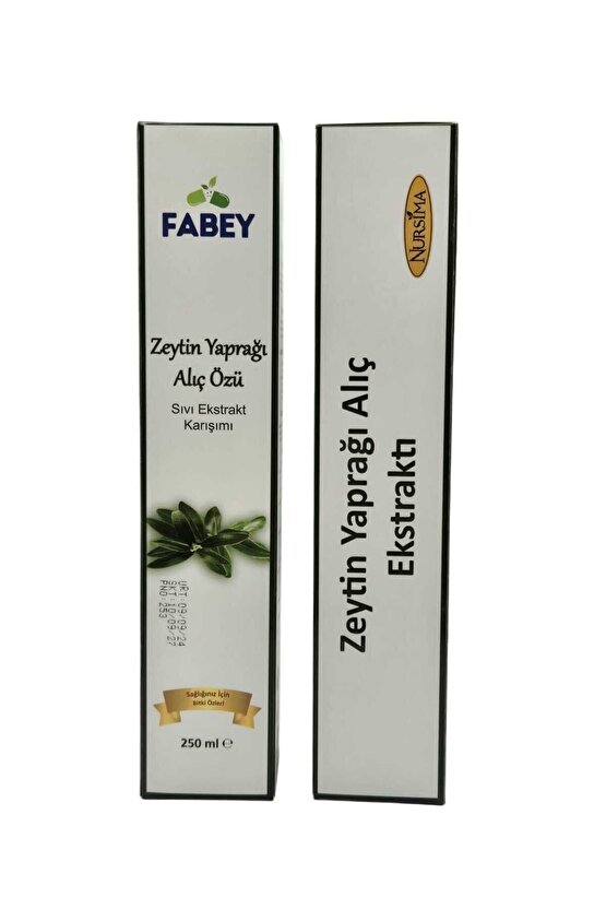 Zeytin Yaprağı & Alıç Özü Sıvı Ekstrakt Karışımı 250ml x2 Adet