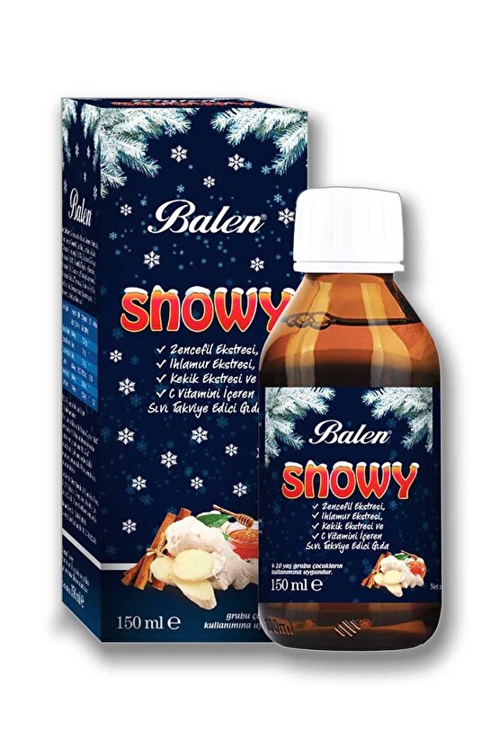 Snowy Zencefil - Ihlamur Ekstresi Şurup 150 ml X 2 Adet