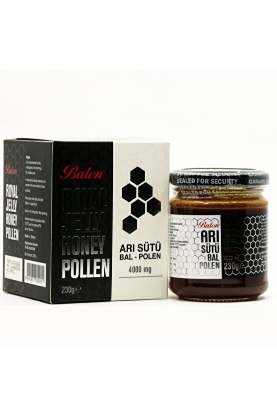 Arı Sütü Bal Polen Karışım 4000 mg.