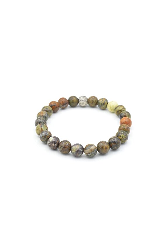 Hakiki Doğal Yeşil Opal Taşı Bileklik 8 Mm
