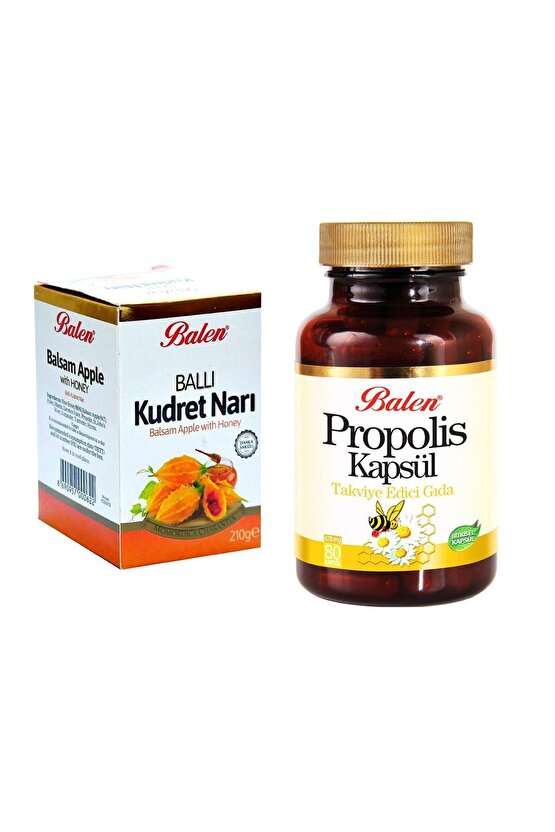Ballı Kudret Narı Macunu 210 gr Propolis Kapsül 80 Adet