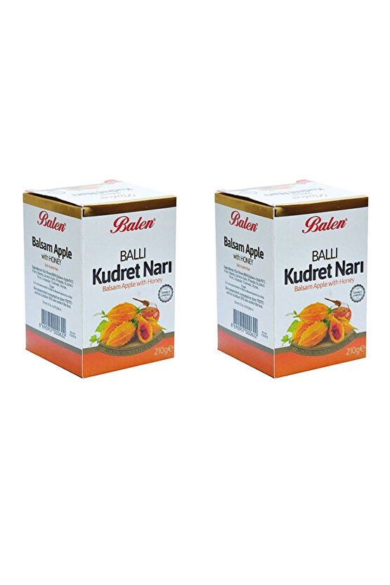 2 Kutu Ballı Kudret Narı Macunu Damla Sakızlı 210 Gr Kudretnarı
