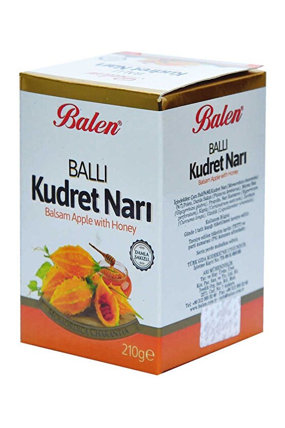 2 Kutu Ballı Kudret Narı Macunu Damla Sakızlı 210 Gr Kudretnarı