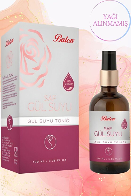 Saf Gül Suyu Toniği,100 ML,BL0012
