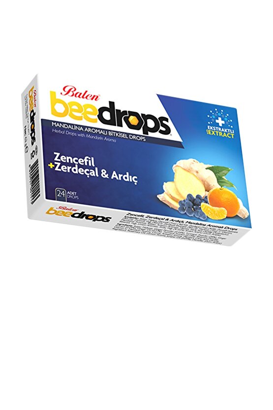 3 Kutu Zencefil Zerdeçal Ve Ardıç Mandalina Aromalı Bitkisel Beedrops Pastil Boğaz Pastili