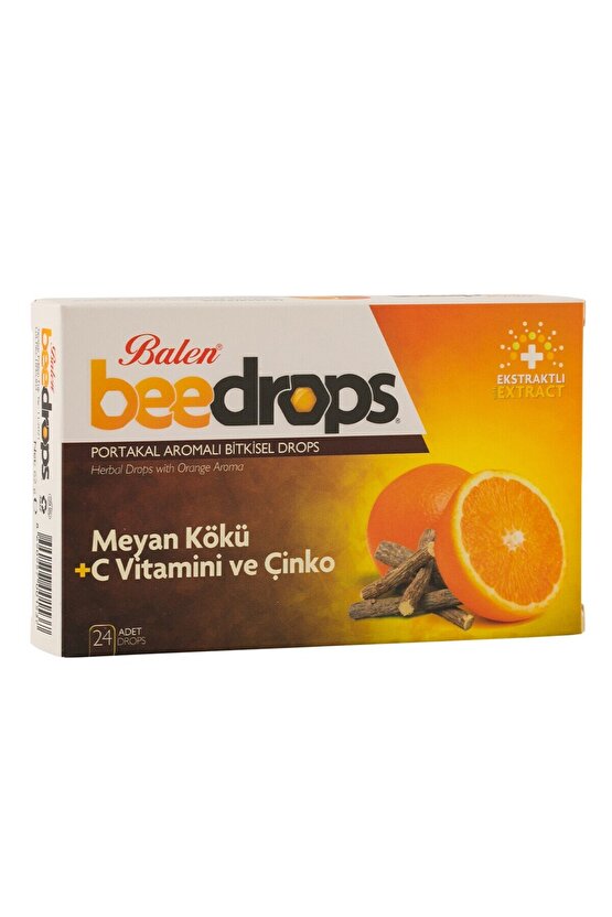 Beedrops Meyan Kökü+C Vit.-Çinko Portakal Aromalı Drops