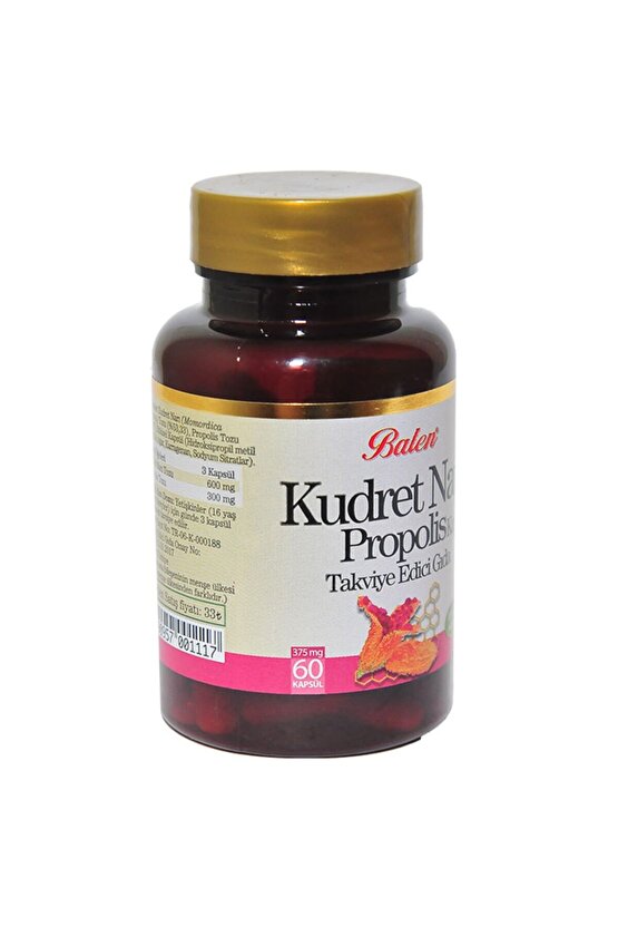Kudret Narı Propolis 60 Kapsül