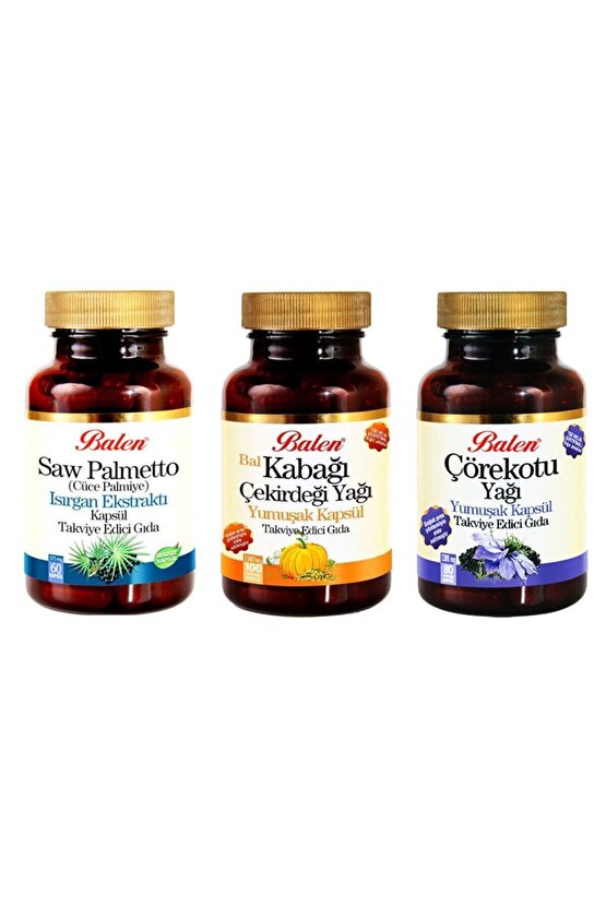 Saw Palmetto-ısırgan Kabak Çekirdeği Yağı Çörekotu Yağı