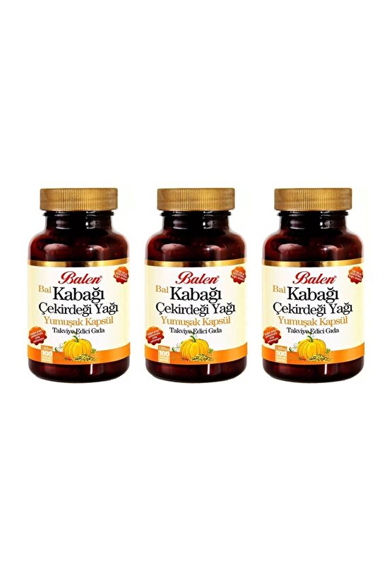 Kabak Çekirdeği Yağı Kapsülü 1380 Mg 3x100 Adet