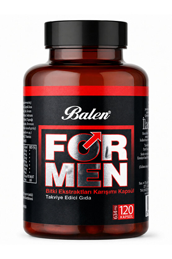 FORMEN BİTKİ EKSTRATLARI KARIŞIMI KAPSÜL 634 MG*120