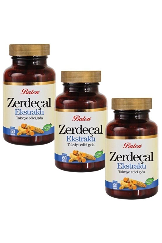 Zerdeçal Ekstraktı Kapsül 325mg*60 3 Adet