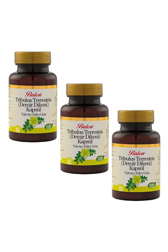 Tribulus Terrestris 60 Kapsül 3 Adet