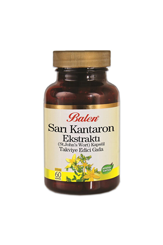 Johns Wort Ekstraktı Sarı Kantaron Kapsül 60 Kapsül