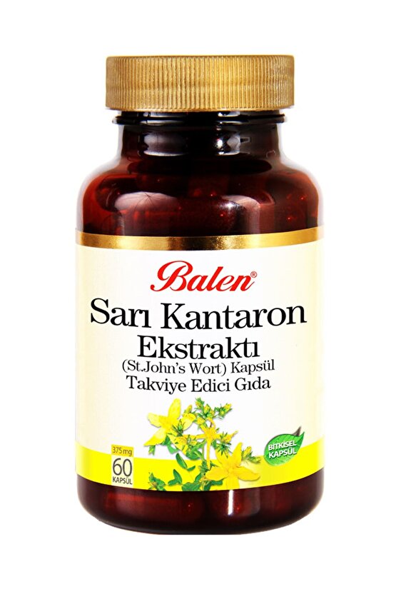 Sarı Kantaron Ekstraktı (ST. JOHNS WORT) 375mg 2x60 Kapsül