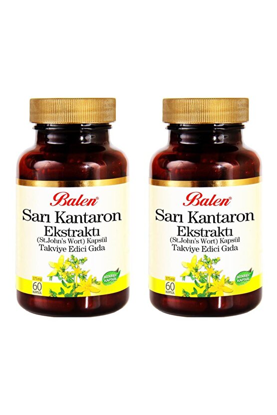 Sarı Kantaron Ekstraktı (ST. JOHNS WORT) 375mg 2x60 Kapsül