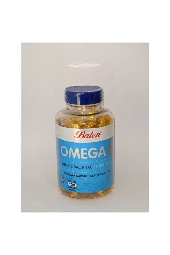 Omega 3 Norveç Balık Yağı (trigliserid) 1380 Mg*100 Kapsül Yumuşak Kapsül