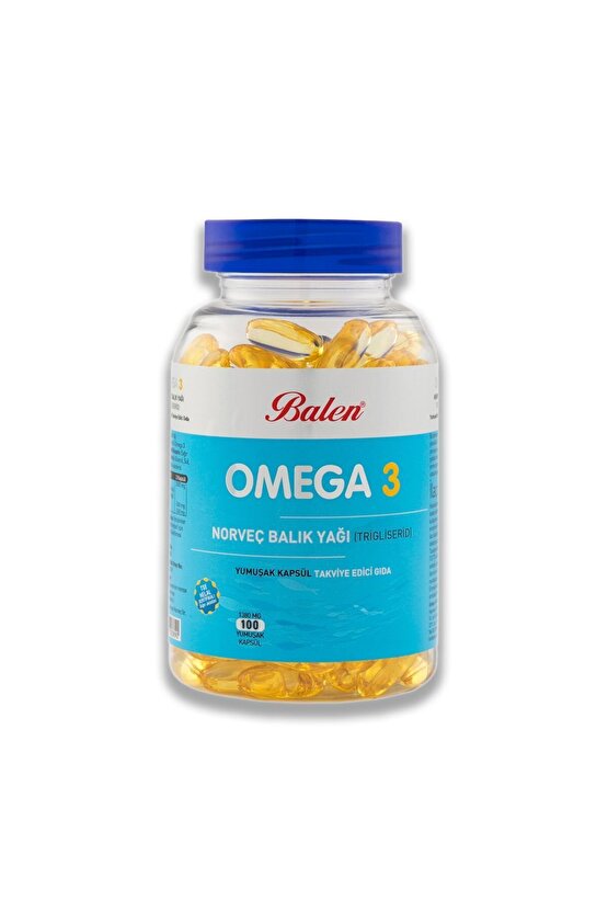 Omega 3 Norveç Balık Yağı 1380 Mg 100 Kapsül X 2 Adet