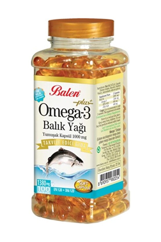 Omega 3 Balık Yağı Kapsül 200 Kapsül - 1380 Mg