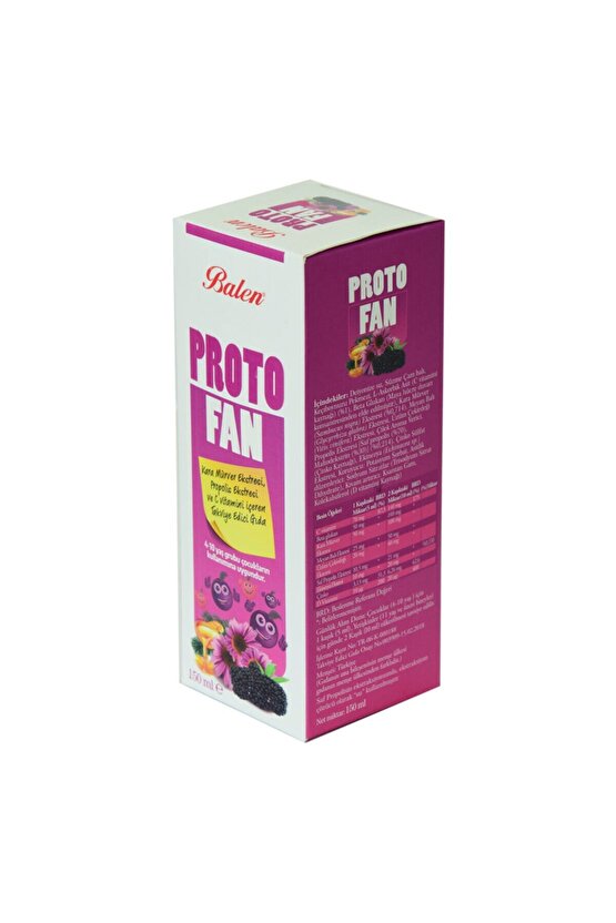 Protofan Kara Mürver Propolis Ekstratlı C Vitaminli Takviye Edici Gıda 150 ml