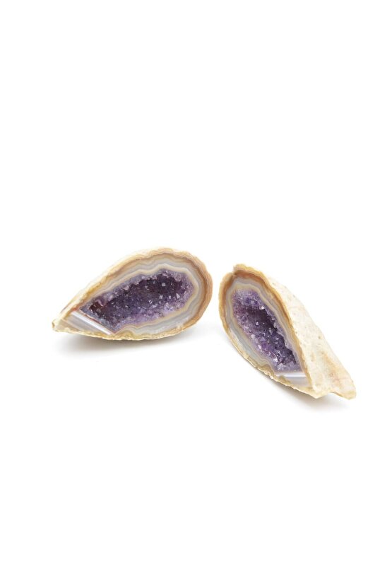 Hakiki Doğal Jeod Ametist Taşı Kaya Parçası 128 Gram