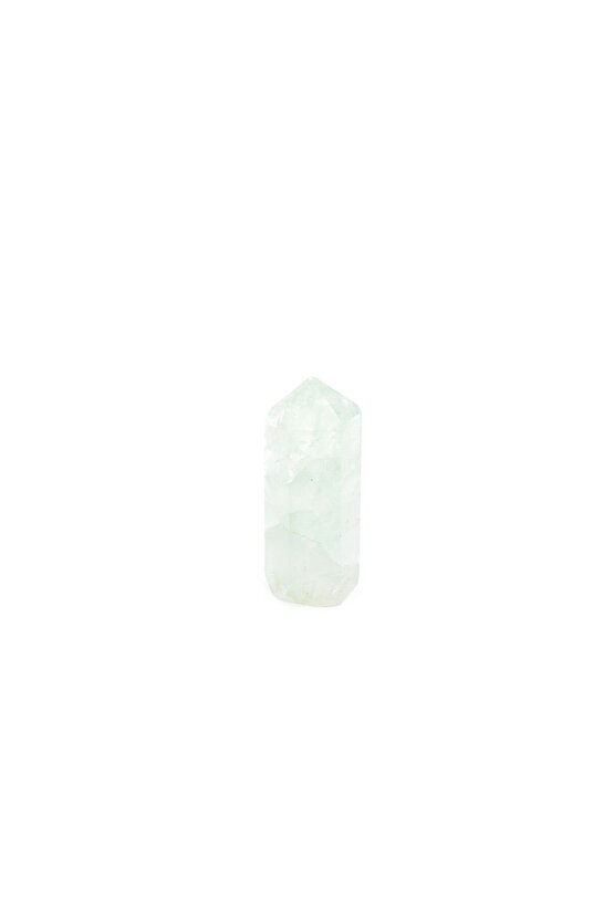 Hakiki Doğal Yeşil Florit Taşı Obelisk Doğal Taş 52 Gram