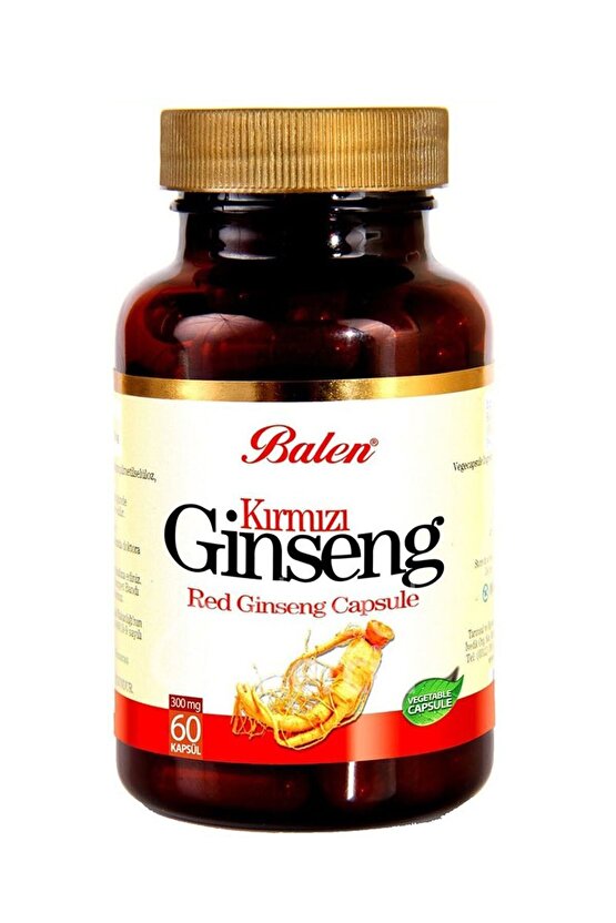 Kırmızı Gınseng 375 Mg 60 Kapsül Ginko Biloba 600 Mg 60 Tab