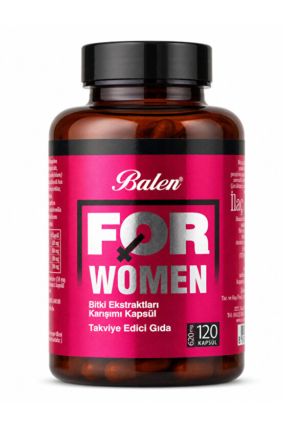 FORWOMEN BİTKİ EKSTRATLARI KARIŞIMI KAPSÜL 620 MG*120