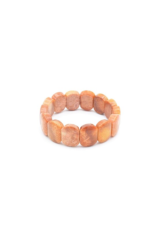 Rolex Model Oval Kesim Hakiki Doğal Mercan Bileklik 008