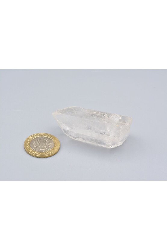 Hakiki Doğal Kristal Kuvars Taşı Kaya Parçası 57 Gram