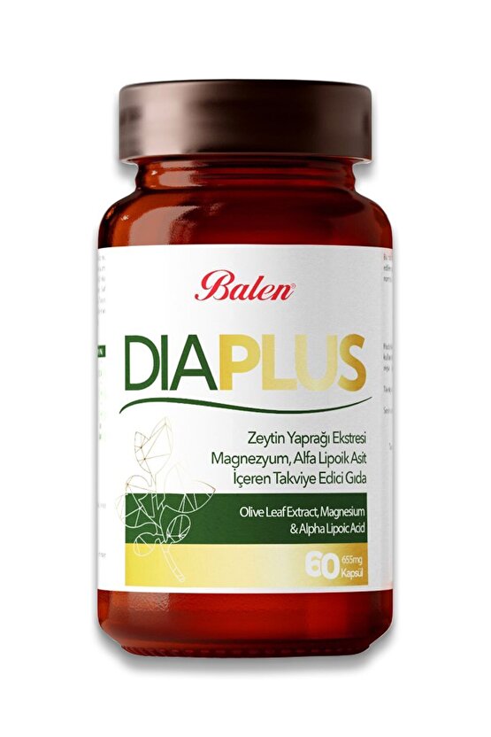 Dia Plus Zeytin Yap. Magnezyum & Ala Kapsül 655 Mg 60 Kapsül X 2 Adet