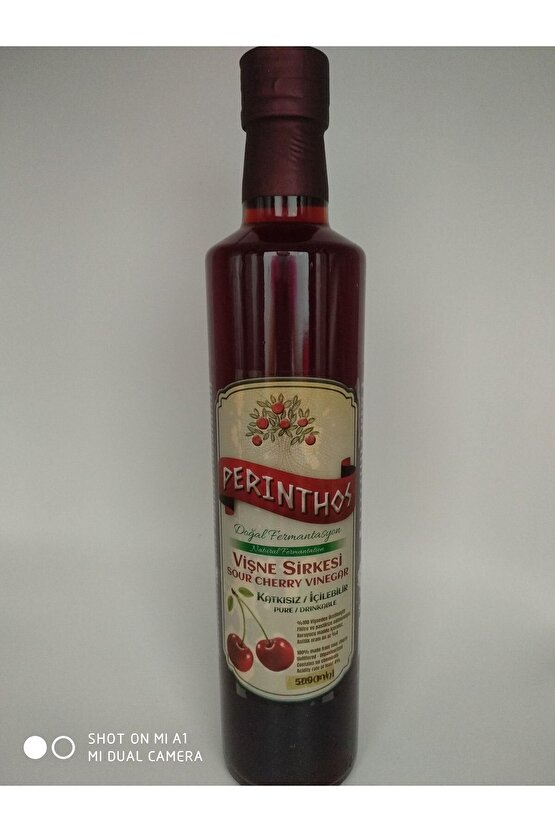 Vişne Sirkesi 500 Ml Doğal Fermantasyon