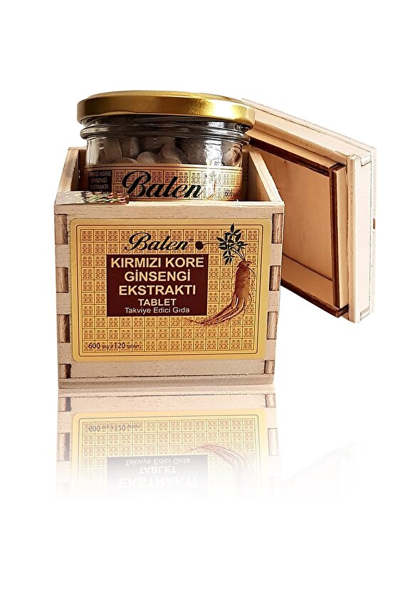 3 Kutu Tahta Kutu Ginseng Kırmızı Kore Ginsenk Ginsek 600 Mg X 120 Tablet Orijinal Yetişkin Ginseng