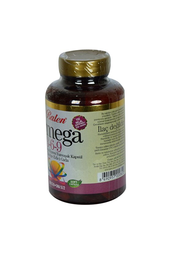 Omega 3-6-9 1585 Mg X 60 Yumuşak Kapsül Epa-18 Dha-12
