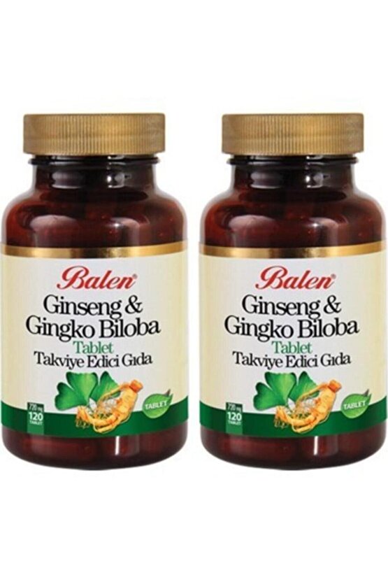 Ginseng Ginkgo Biloba 720 MG 120 Tablet x 2 Kutu