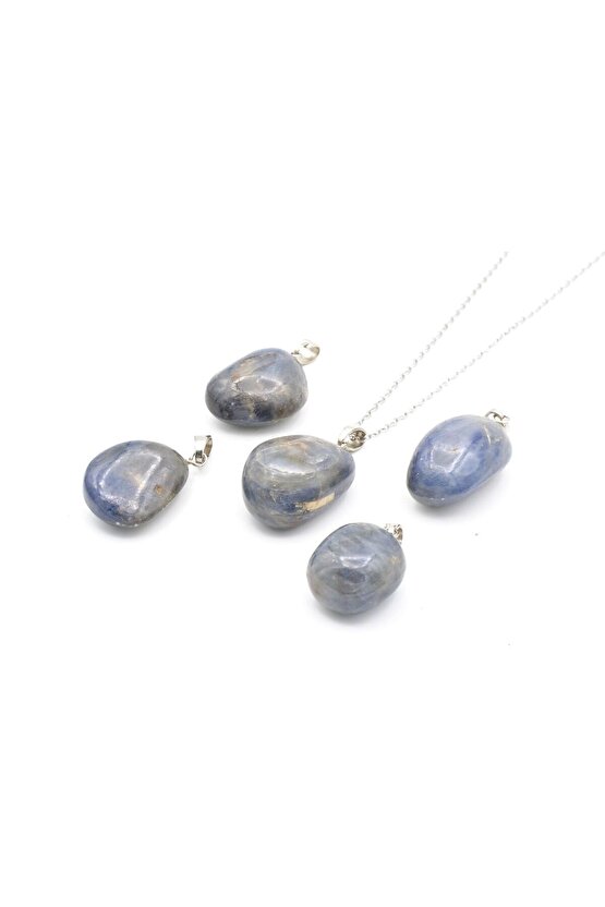 Hakiki Doğal Safir Taşı Kolye Ucu