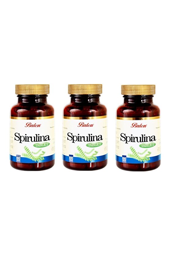 Spirulina (YOSUN) 740 Mg 100 Tablet X 3 Adet