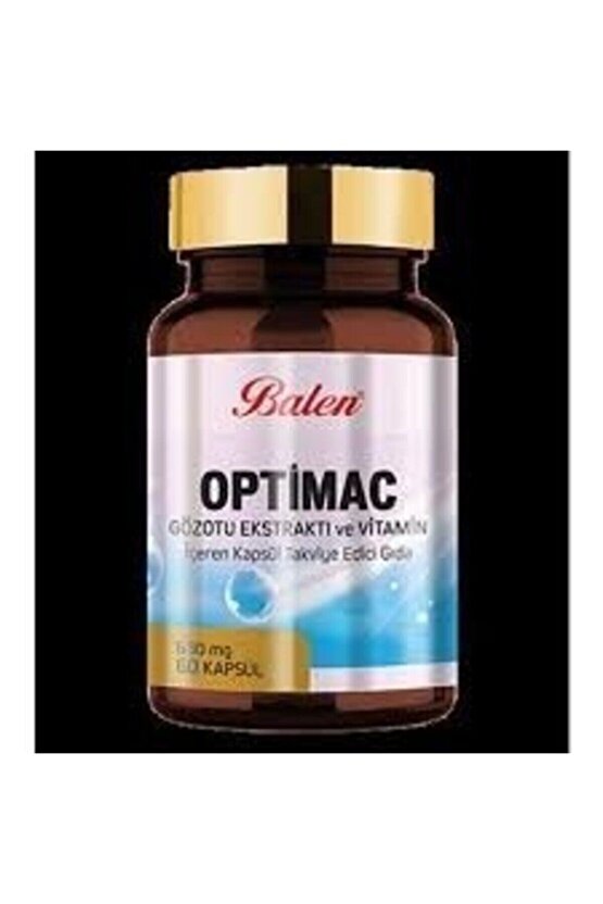Optimac Gözotu Ekstraktı Ve Vitamin Içeren Kapsül Takviye Edici Gıda 630 Mg 60 Kapsül