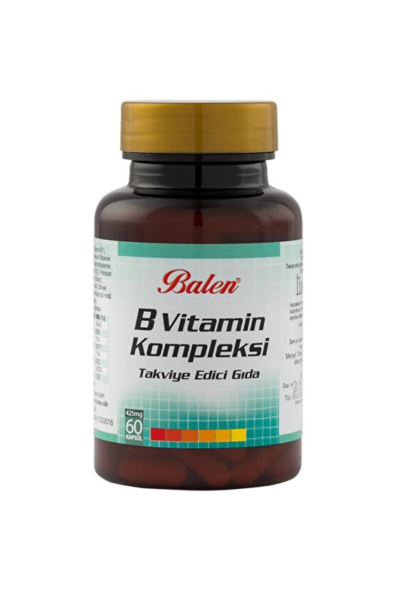 B Vitamin Kompleksi Kapsül 425 Mg* 60