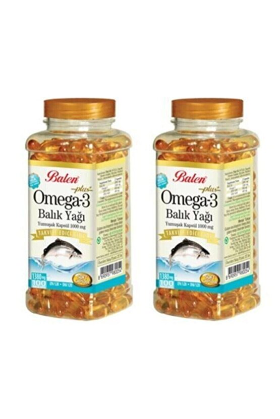 Omega-3 Plus+ Balık Yağı 100 Kapsül
