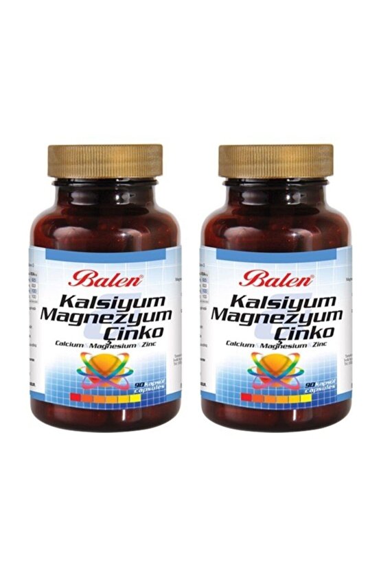 Kalsiyum Magnezyum Çinko 90 Kapsül 2 Adet