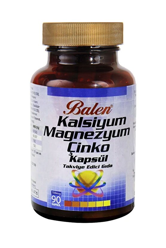 Kalsiyum Magnezyum Çinko 709 Mg 90 Kapsül X 3 Adet