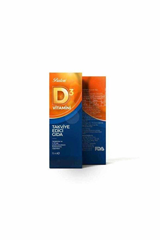 D 3 Vitamini (sıvı)