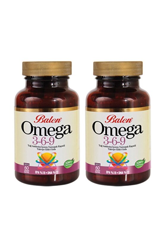 Omega 3,6,9 Yumuşak Kapsül - 60 Kapsül - 2 Kapsül
