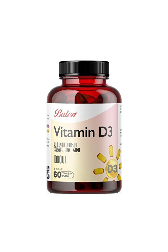 Vitamin D3 450 Mg 60 Yumuşak Kapsül X 2 Adet