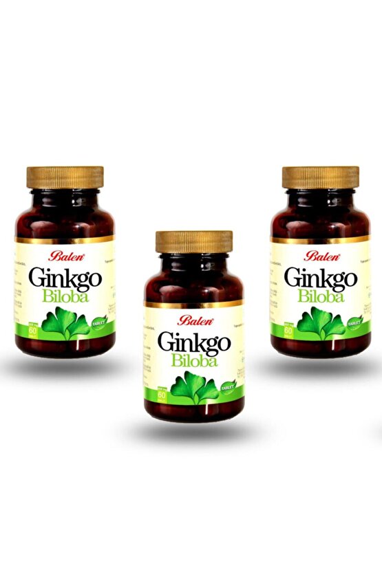 Ginkgo Biloba 60 Tablet X 3 Adet