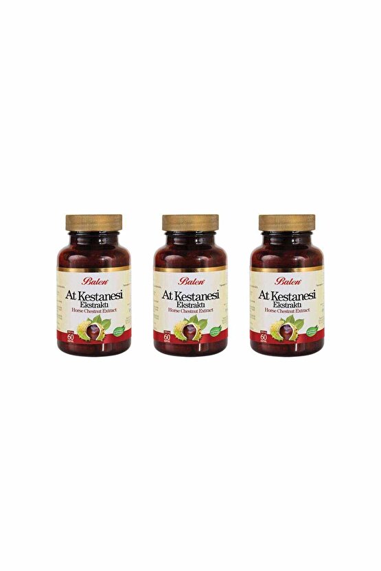 At Kestanesi Ekstraktı Kapsül 375mg*60 3 Adet