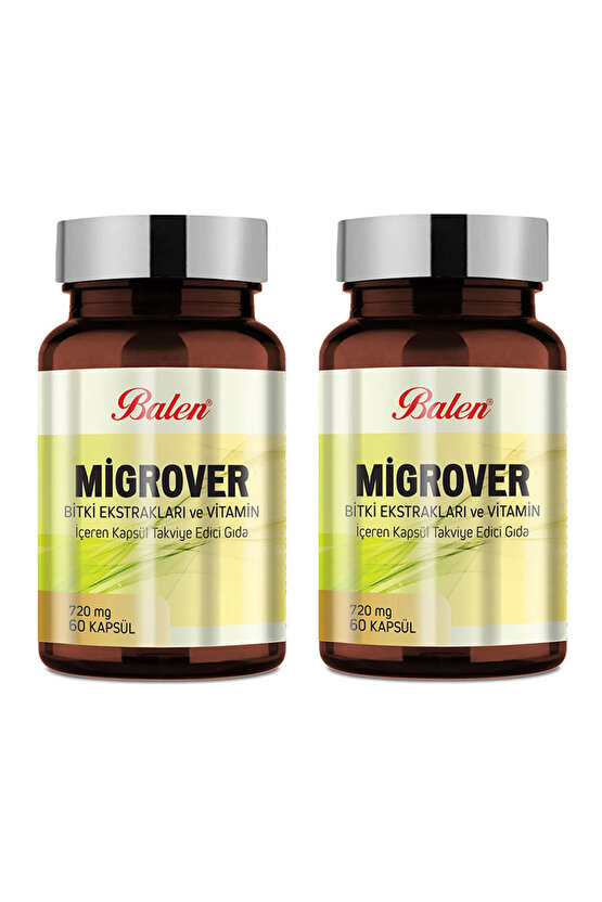Migrover Bitki Ekstraktları-vitamin 60 Kapsül X 2 Adet