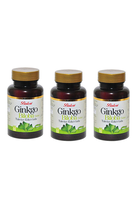 Ginko Biloba 600 mg 60 Tablet x 3 Adet