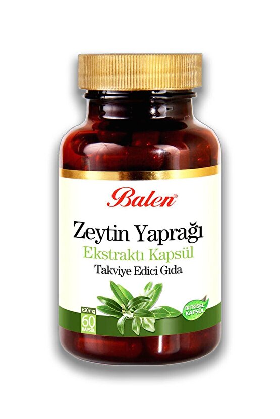 Zeytin Yaprağı Ekstraktı 620 Mg 60 Kapsül X 2 Adet