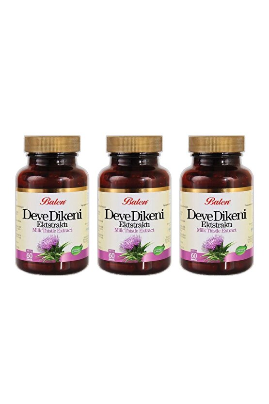 Deve Dikeni Ekstraktı Kapsül 375 Mg 60 Kapsül X 3 Adet